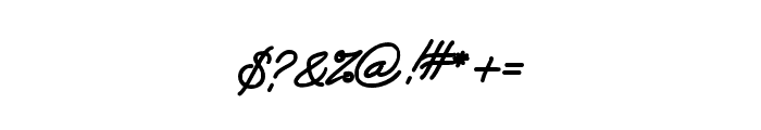 Harvey Dent Signature Regular Font OTHER CHARS