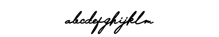Harvey Dent Signature Regular Font LOWERCASE