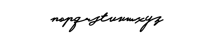 Harvey Dent Signature Regular Font LOWERCASE