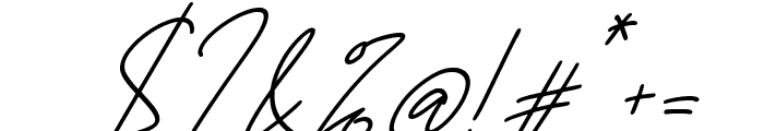 Hastan Signature Italic Font OTHER CHARS