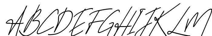 Hastan Signature Italic Font UPPERCASE