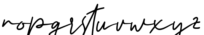 Hastan Signature Font LOWERCASE