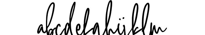 Hastery Signature Font LOWERCASE