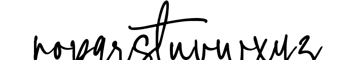 Hastery Signature Font LOWERCASE