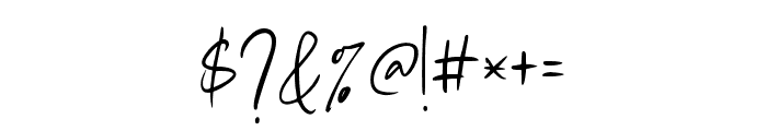 Hastipen Signature Regular Font OTHER CHARS