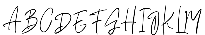 Hastipen Signature Regular Font UPPERCASE