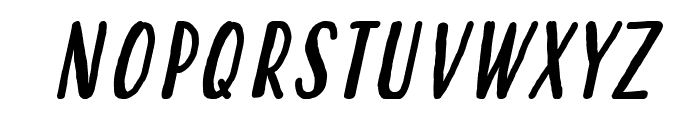 Hastoler Italic Font UPPERCASE