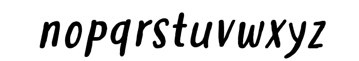 Hastoler Italic Font LOWERCASE