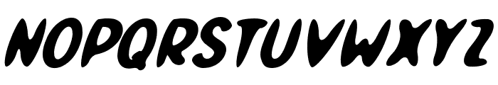 Hastynga-bolditalic Font UPPERCASE