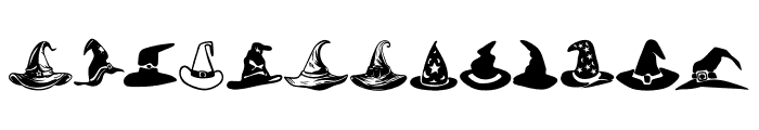 Hat Halloween Font LOWERCASE