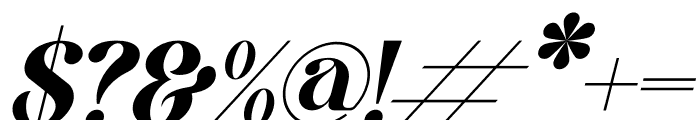 Hatcher Italic Font OTHER CHARS