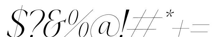 Hatficeld Italic Font OTHER CHARS