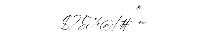Hatterful Amalia Italic Font OTHER CHARS