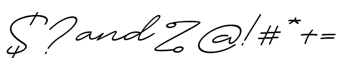 Hattori Italic Font OTHER CHARS