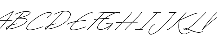 Hattori Italic Font UPPERCASE