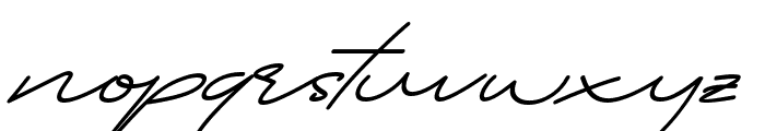 Hattori Italic Font LOWERCASE