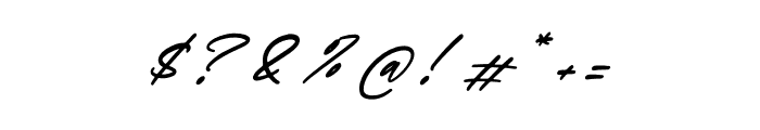 Haugesty Italic Font OTHER CHARS