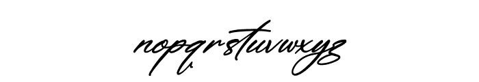 Haugesty Italic Font LOWERCASE