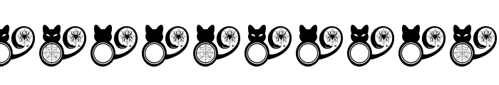 Haunted Cat Spider Font OTHER CHARS