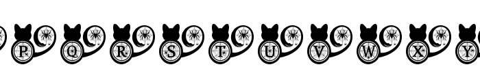 Haunted Cat Spider Font UPPERCASE