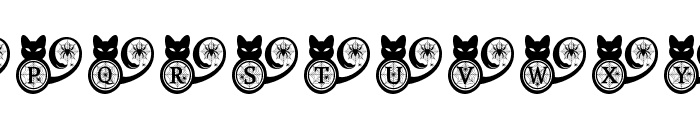 Haunted Cat Spider Font LOWERCASE
