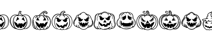 Haunted Pumpkins Font UPPERCASE