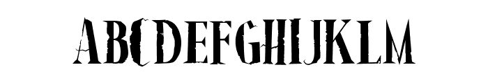 Haunted Spirit Lite Distress Font UPPERCASE