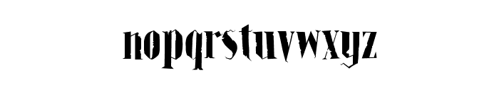 Haunted Spirit Lite Distress Font LOWERCASE