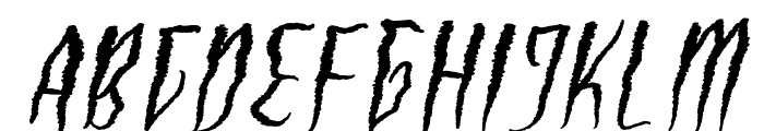 Haunted Vampire Italic Font UPPERCASE