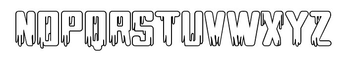 HauntedCity-Outline Font LOWERCASE