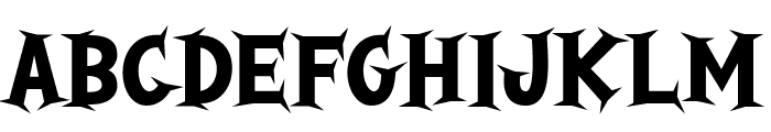 Haunting Killer Font UPPERCASE
