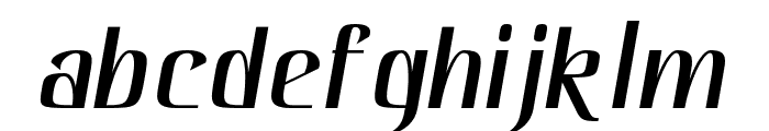 Hautte-LightItalic Font LOWERCASE