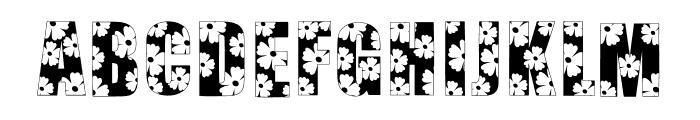 Have A Flower Font UPPERCASE