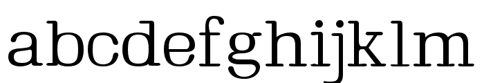Hawker Thin Font LOWERCASE