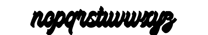 Hawkin-Extrude Font LOWERCASE
