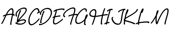 Haydenz Italic Font UPPERCASE