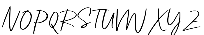 HayiraSignature-Regular Font UPPERCASE