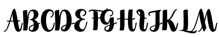 Hayla-Regular Font UPPERCASE