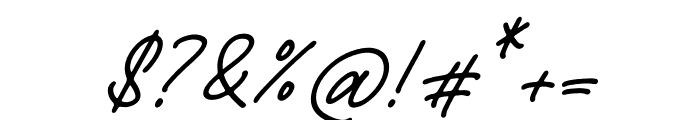 Hayleish Beasttie Italic Font OTHER CHARS