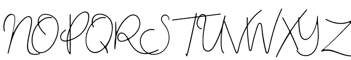 HayleySignature Font UPPERCASE