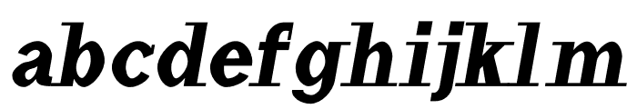 Haytham Black Italic Font LOWERCASE