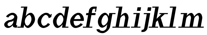 Haytham Bold Italic Font LOWERCASE