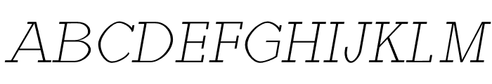 Haytham Light Italic Font UPPERCASE