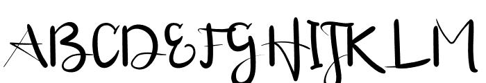 Hazelnut Smooth Handwriting Font UPPERCASE