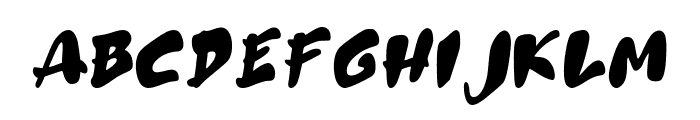 Hazy Curves Bold Italic Font LOWERCASE