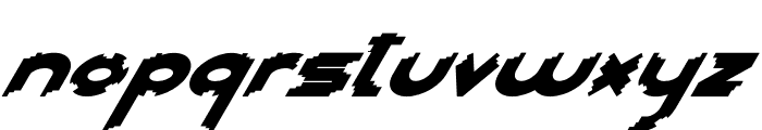 Head Kick Italic Font LOWERCASE