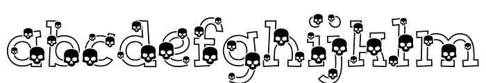 Head Skull 1 Font LOWERCASE