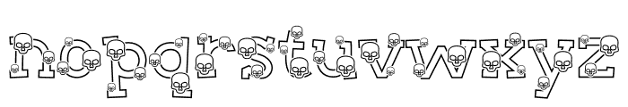 Head Skull 2 Font LOWERCASE