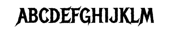 Headbanger Font LOWERCASE