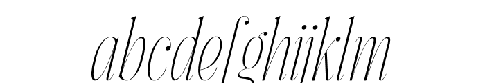 Heafthery Notespage Italic Font LOWERCASE